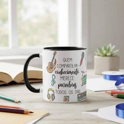 Caneca Presente Dia Dos Professores Professor De Música