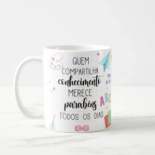 Caneca Presente Dia dos Professores Educação Artística Artes
