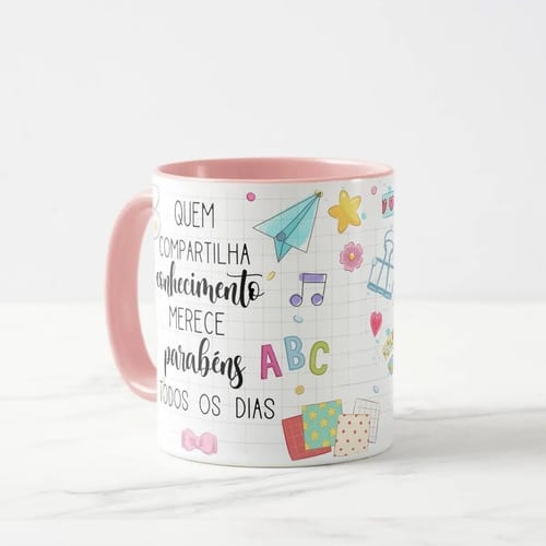 Caneca Presente Dia das Professoras Educação Artística Artes