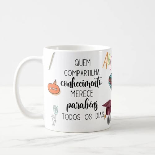 Caneca Presente Dia Dos Professores Língua Portuguesa
