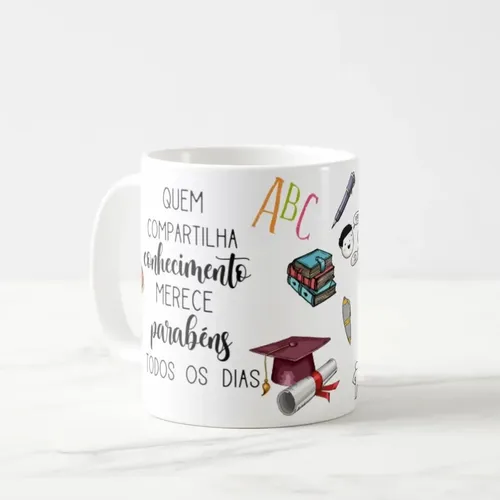 Caneca Presente Dia Dos Professores Língua Portuguesa