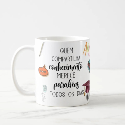 Caneca Presente Dia Dos Professores Língua Portuguesa