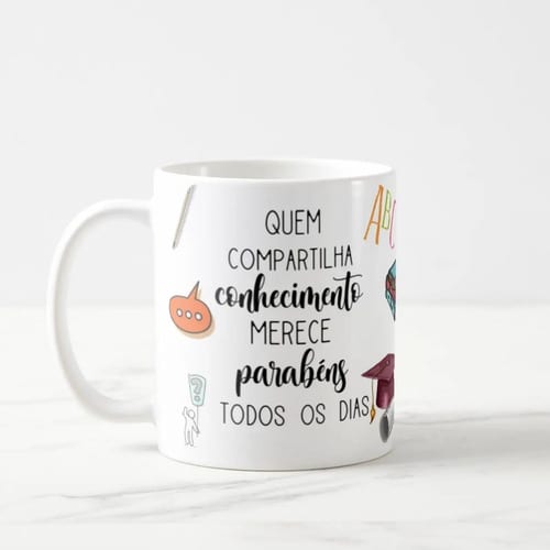 Caneca Presente Dia Dos Professores Língua Portuguesa