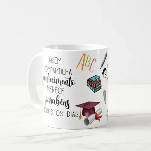 Caneca Presente Dia Dos Professores Língua Portuguesa