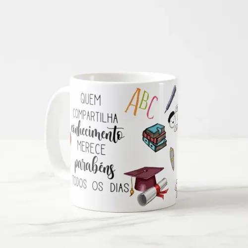 Caneca Presente Dia Dos Professores Língua Portuguesa