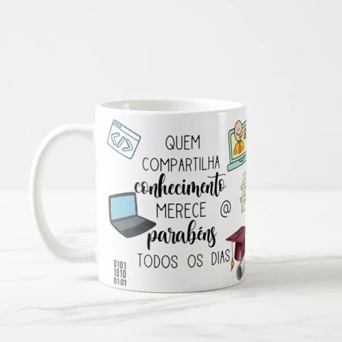 Caneca Presente Dia Dos Professores Professor De Informática