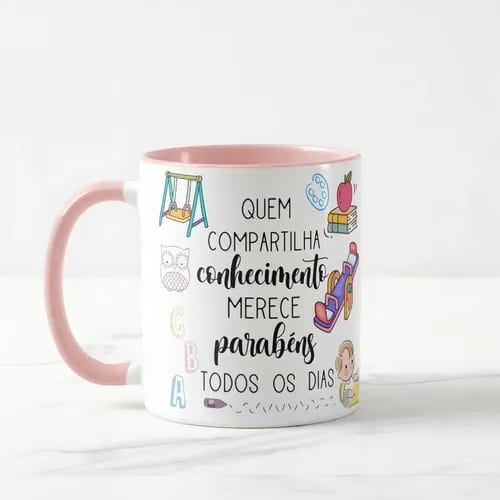 Caneca Presente Dia Dos Professores Professora Infantil Pré - Dia dos Professores (Educação Infantil)