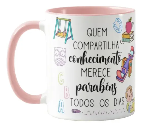 Caneca Presente Dia Dos Professores Professora Infantil Pré