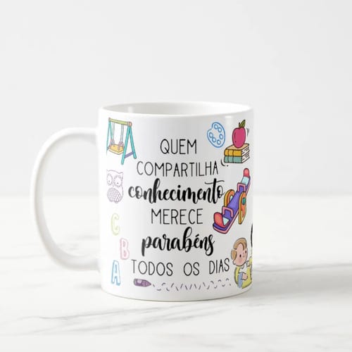 Caneca Presente Dia Dos Professores Professora Pré Escola