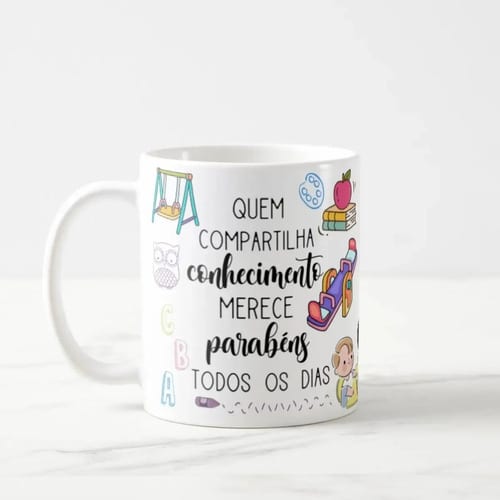 Caneca Presente Dia Dos Professores Professora Pré Escola
