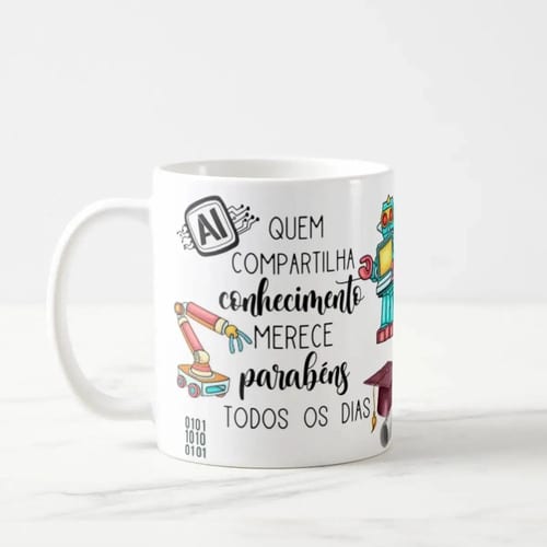 Caneca Presente Dia Dos Professores Professor De Robótica