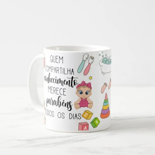 Caneca Presente Dia Dos Professores Para Professora Creche
