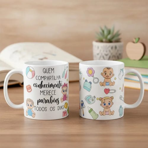 Caneca Presente Dia Dos Professores Para Professora Creche - Dia dos Professores (Educação Infantil)