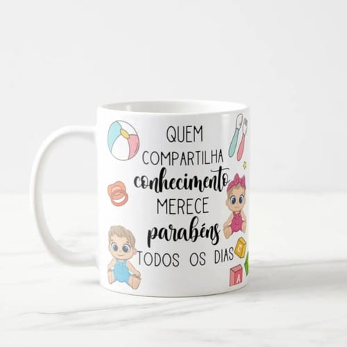 Caneca Presente Dia Dos Professores Para Professora Creche