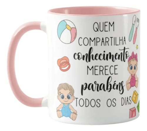 Caneca Presente Dia Dos Professores Para Professora Berçário - Dia dos Professores (Educação Infantil)