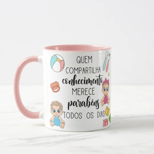 Caneca Presente Dia Dos Professores Para Professora Berçário