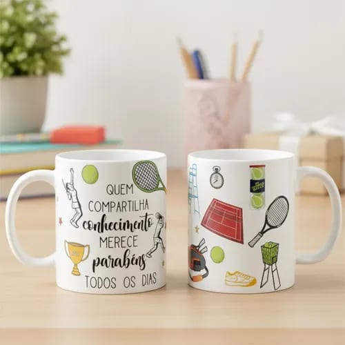 Caneca Presente Dia Dos Professores Professor De Tênis - Dia dos Professores (Tênis)