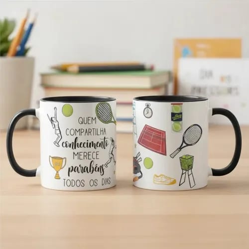 Caneca Presente Dia Dos Professores Professor De Tênis - Dia dos Professores (Tênis)