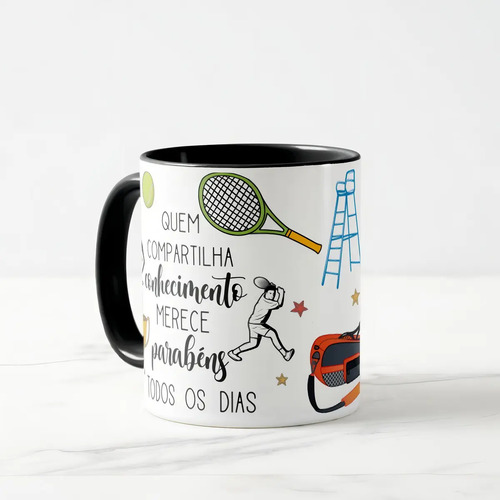 Caneca Presente Dia Dos Professores Professora De Tênis