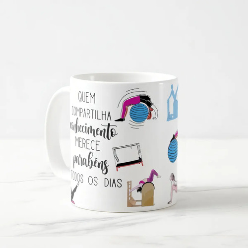 Caneca Presente Dia Dos Professores Professora De Pilates