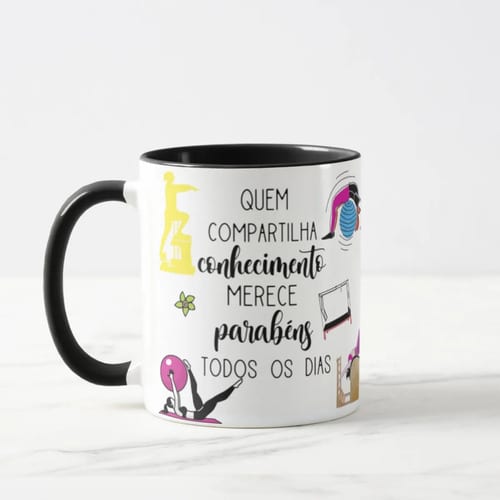 Caneca Presente Dia Dos Professores Fisioterapeuta Pilates