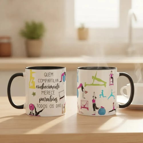 Caneca Presente Dia Dos Professores Fisioterapeuta Pilates - Dia dos Professores (Pilates)