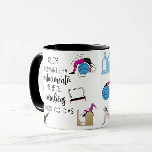 Caneca Presente Dia Dos Professores Fisioterapeuta Pilates