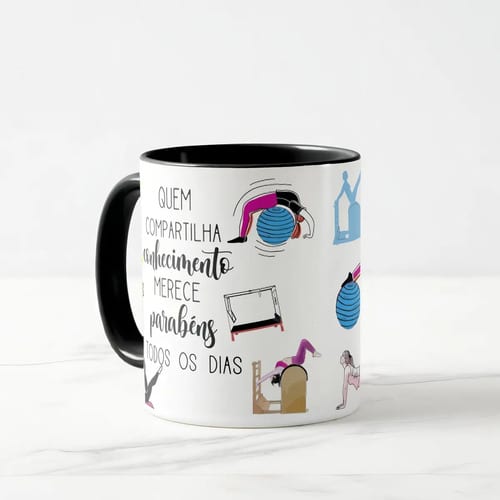 Caneca Presente Dia Dos Professores Fisioterapeuta Pilates
