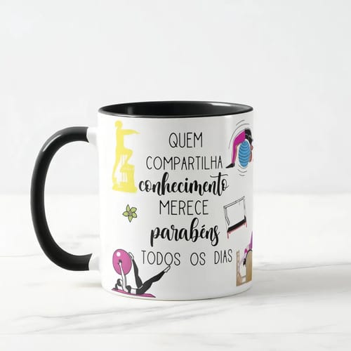 Caneca Presente Dia Dos Professores Fisioterapeuta Pilates