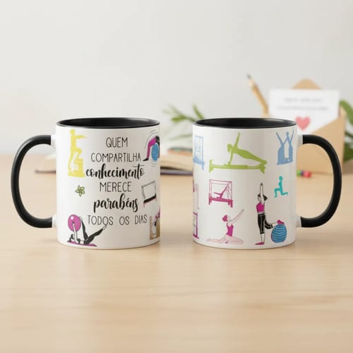 Caneca Presente Dia Dos Professores Fisioterapeuta Pilates