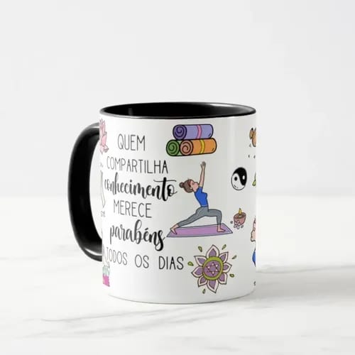 Caneca Presente Dia Dos Professores Instrutores Em Yôga