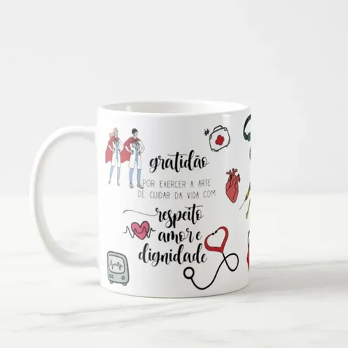 Caneca Personalizada Medicina Presente Agradecimento Médicos