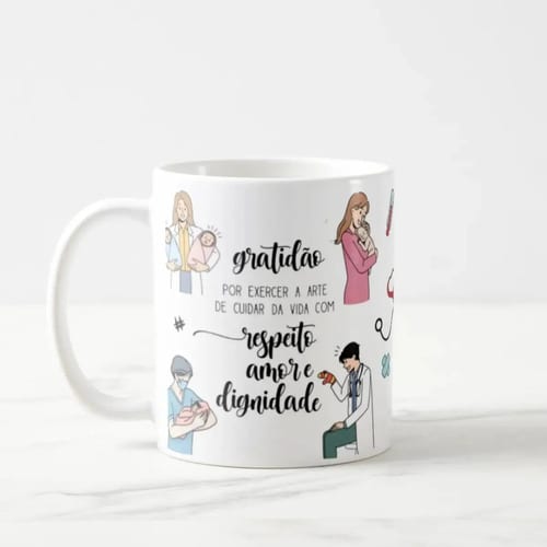 Caneca Personalizada Presente Médico Pediatra Pediatria