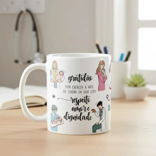 Caneca Personalizada Presente Médico Pediatra Pediatria