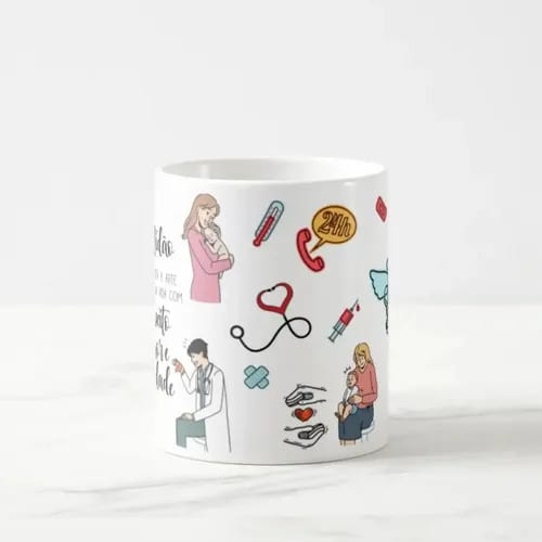 Caneca Personalizada Pediatra Presente Medicina Pediatria