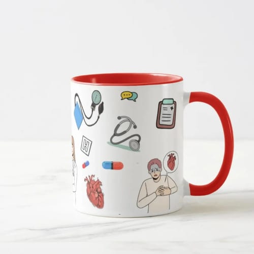 Caneca Cardiologia Presente Criativo Cardiologista Especial
