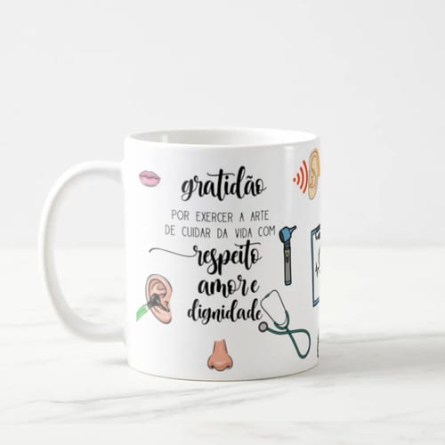 Caneca Personalizada Presente para Otorrinolaringologista
