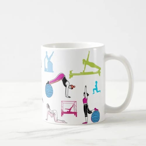 Caneca Presente Especial Pilateiros Quem Faz Pilates Feliz