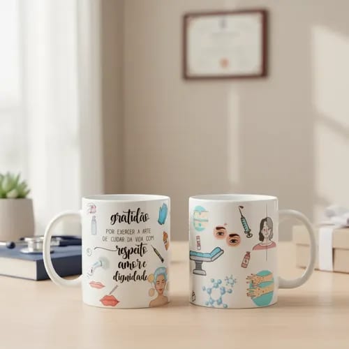 Caneca Presente Criativo Medicina Formatura Dermatologista