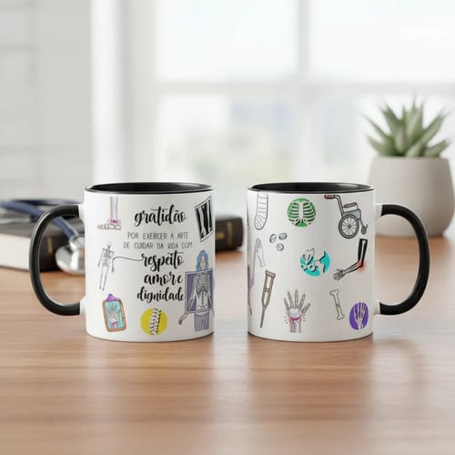Caneca Presente Criativo Medicina Médico Ortopedista - Profissões (Médico(a))