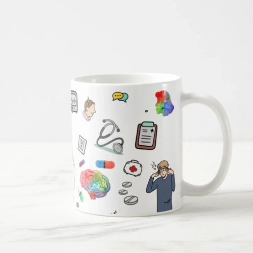 Caneca Personalizada Presente Criativo Médico Neurologista