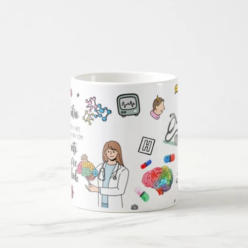 Caneca Personalizada Presente Criativo Médico Neurologista
