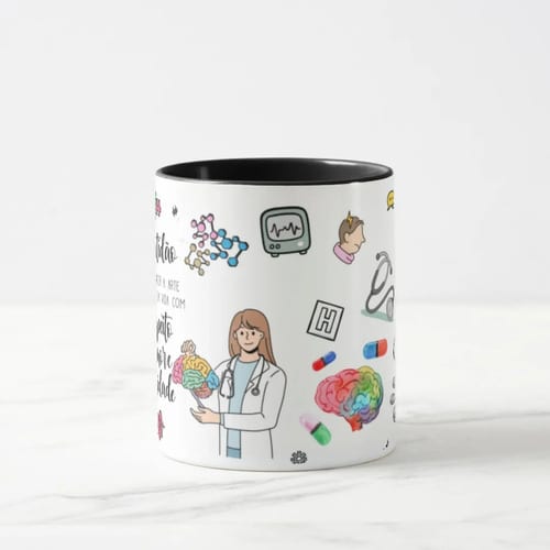 Caneca Presente Personalizado Medicina Médico Neurologista