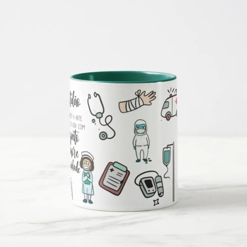 Caneca Personalizada Presente Enfermeiros Dia da Enfermagem