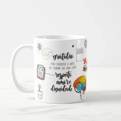 Caneca Personalizada Medicina Presente Para Psiquiatra