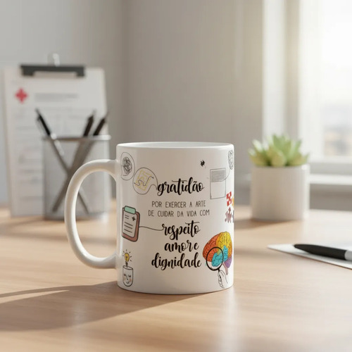Caneca Personalizada Medicina Presente Para Psiquiatra