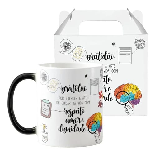 Caneca Mágica Presente Personalizado Medicina Psiquiatra