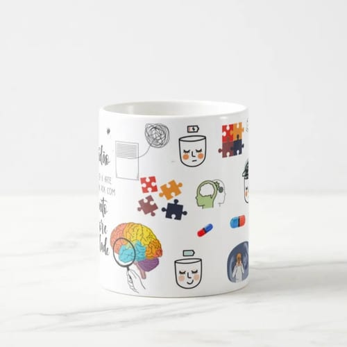 Caneca Mágica Presente Personalizado Medicina Psiquiatra