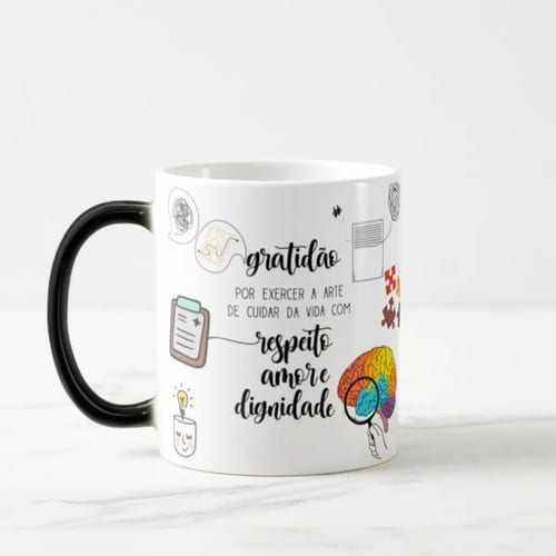 Caneca Mágica Presente Personalizado Medicina Psiquiatra