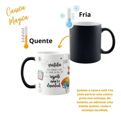 Caneca Mágica Presente Personalizado Medicina Psiquiatra